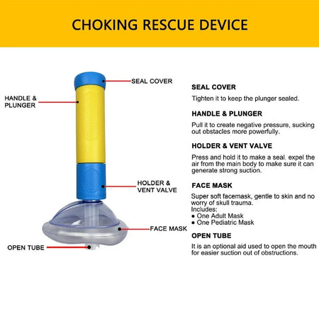 Heimlich Maneuver Anti Choking Rescue Device &ndash; For All Ages