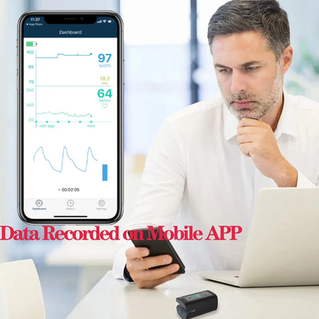 Bluetooth Fingertip Pulse Oximeter &ndash; Sleep Monitoring Log