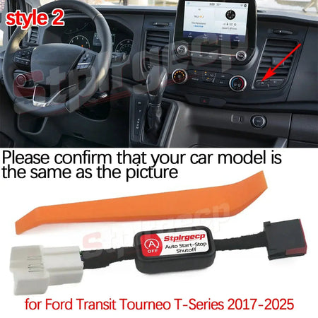 For Ford Transit Tourneo T-Series 2017-2025 Auto Canceller Automatic Stop Start Engine System Eliminator Closer Cable by InterCyprus Trading Ltd
