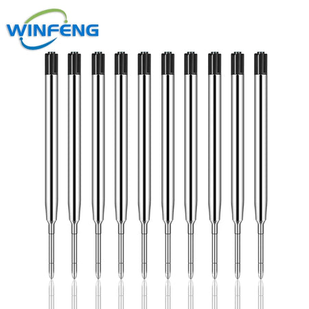 Multi-Functional Titanium Alloy Tactical Pen &ndash; Self Defense 10Pcs Black Refills