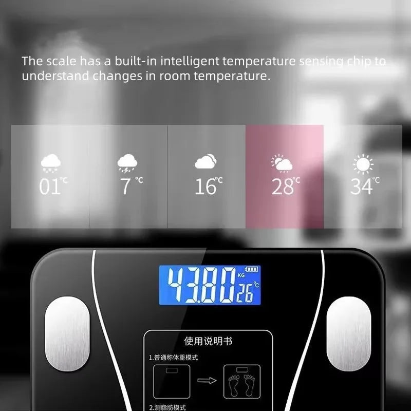 OLOEY Bluetooth Smart Body Fat Scale &ndash; Smart Mode Enabled