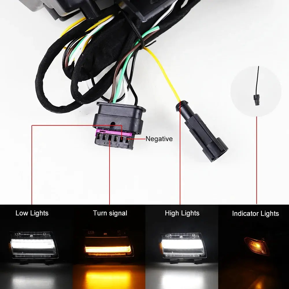 Front Fender LED Turn Signal Lights DRL Light with Side Marker Lights for Jeep Wrangler JL Sahara Rubicon 2018-2024 by InterCyprus Trading Ltd
