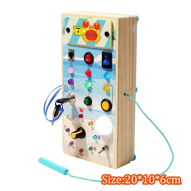 MY10082 Busy Board Led Switch Wheel Educational Toy &ndash; Play MY10082B