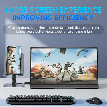 MUCAl 15.6 Inch Portable Monitor &ndash; Full HD 1920x1080 Display