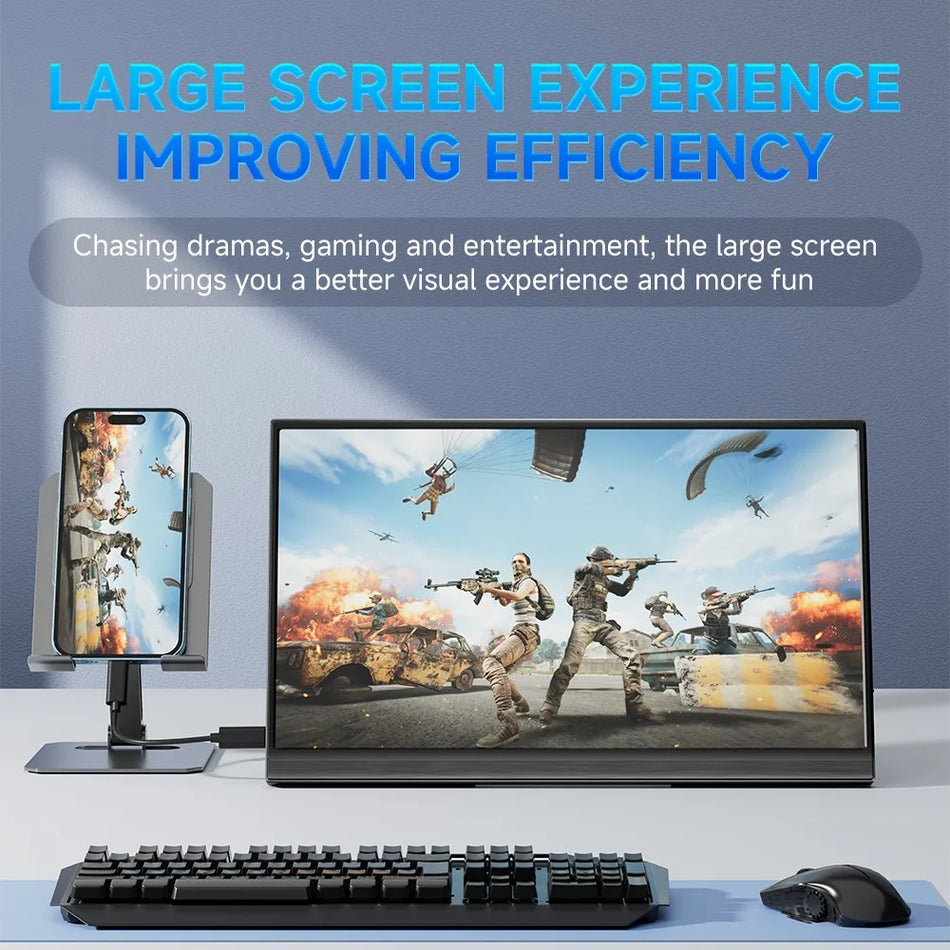 MUCAl 15.6 Inch Portable Monitor &ndash; Full HD 1920x1080 Display