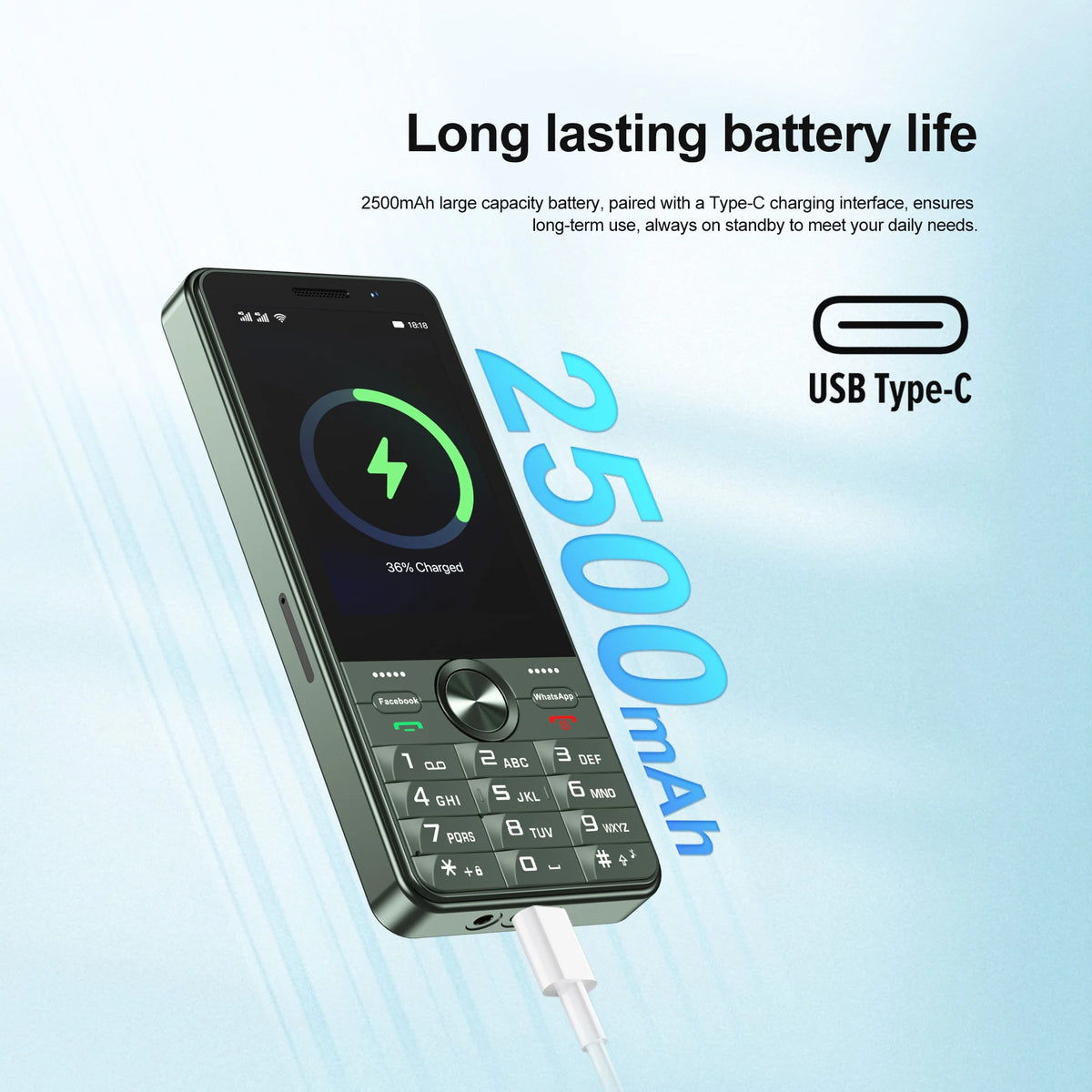 SERVO F25 PRO 4G LTE Button Smartphone &ndash; Play Store Enabled