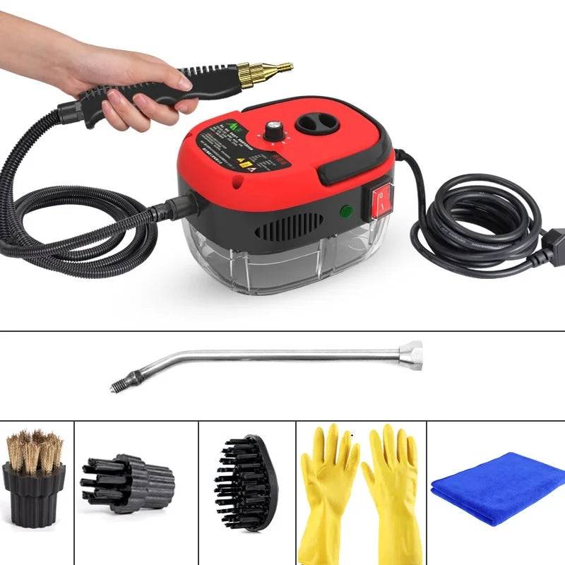 2500W High Pressure Steam Cleaner for Home &amp; Auto - 220V/110V red / 110 V / US