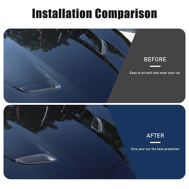 Telaio copertura motore in fibra di carbonio reale per Jaguar F Type