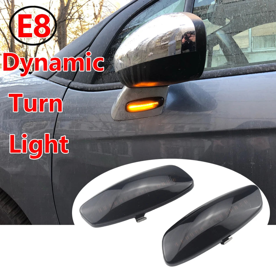 Luz de señal de giro lateral LED dinámica para Citroën y Peugeot