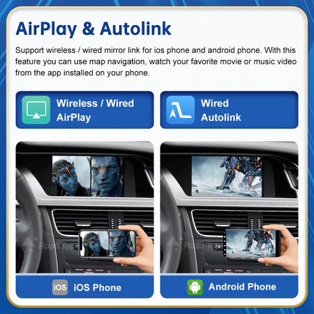 Road Top Android Auto Wireless For Audi - CarPlay Interface