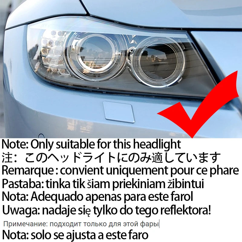 LED Angel Eye Halo prsten bijeli akril za BMW E90 E91 LCI