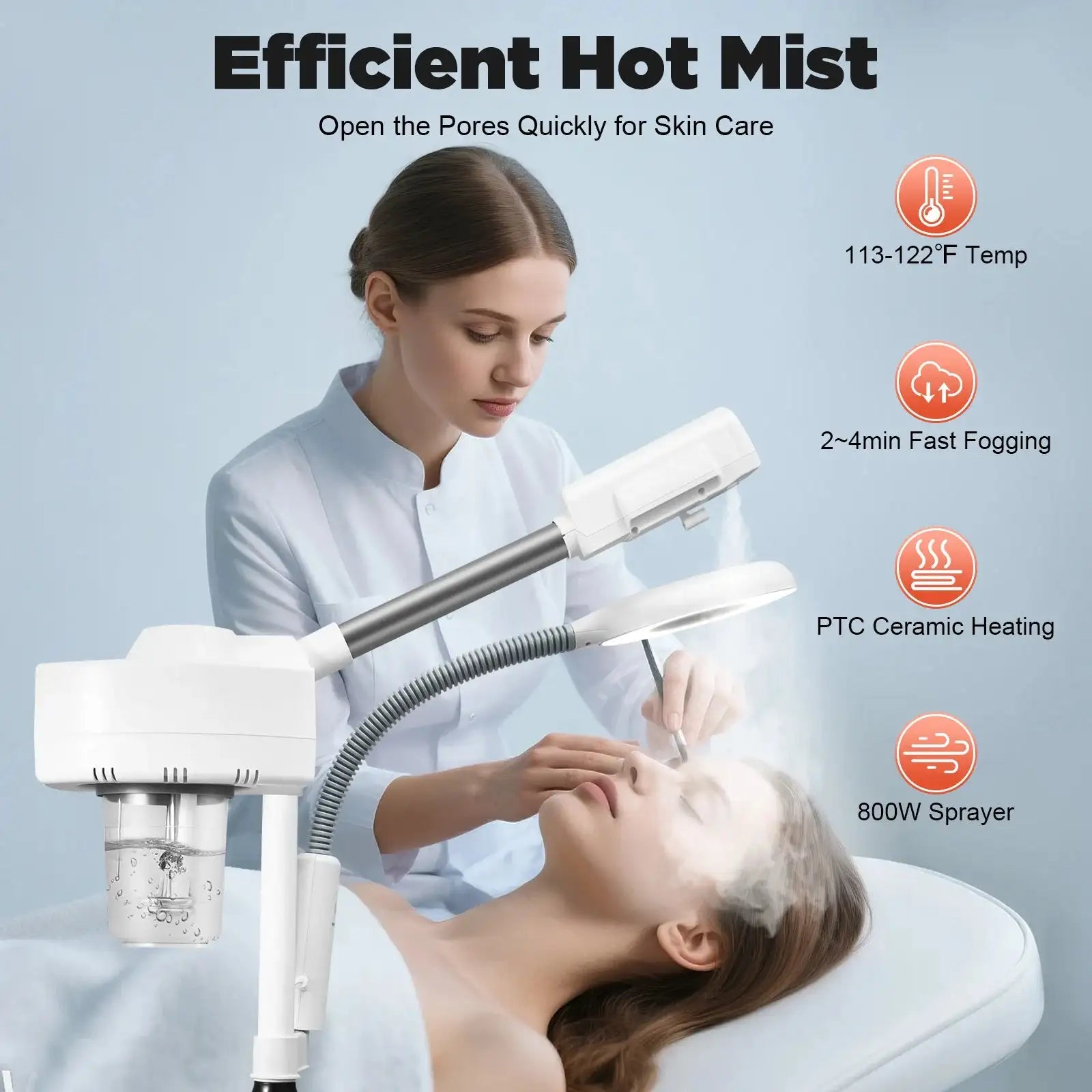 Professional 2 In 1 Facial Steamer &ndash; Deep Clean With Ozone