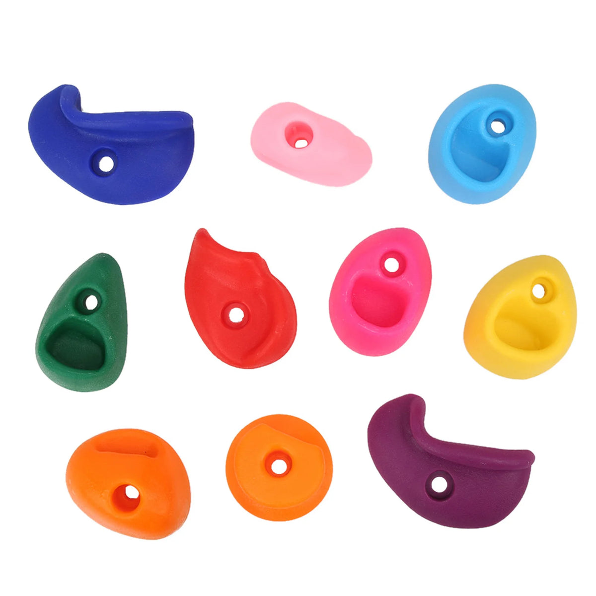 10pcs Climbing Holds Multicolored &ndash; Non-Toxic Plastic