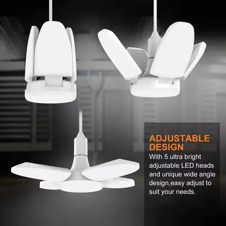 E27 Fan Foldable 28/60W LED Bulb &ndash; Ultra Bright 6500K