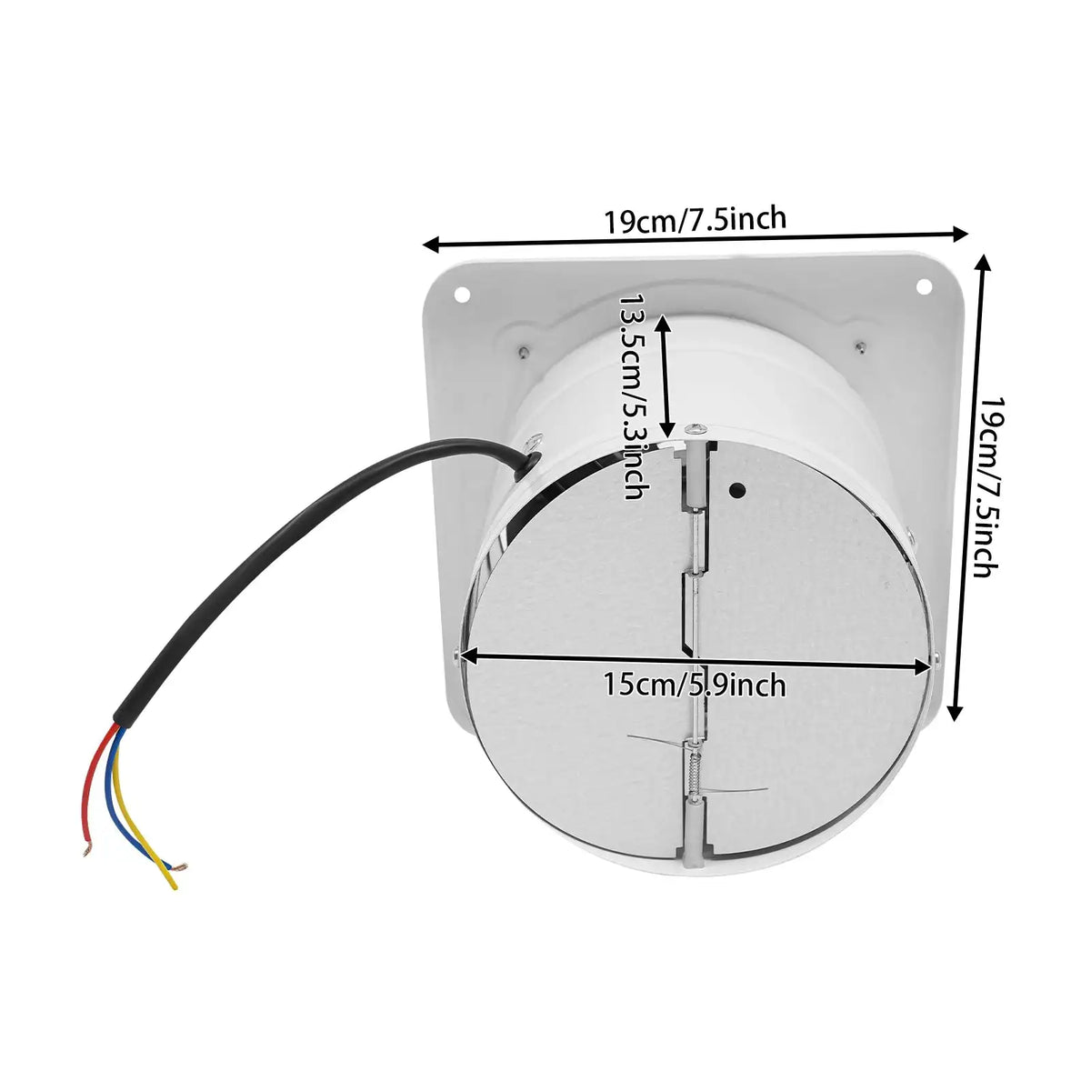 Exhaust Fan 220V 6 Inch Copper Motor &ndash; Low Noise Airflow WHITE / GERMANY