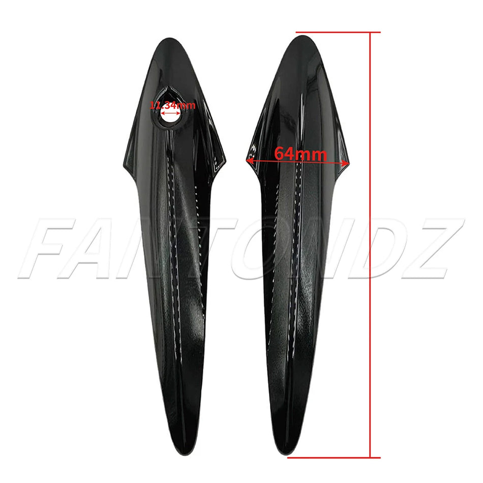 Cubiertas de Manijas de Puerta Brillo Negro para Honda Civic FN2 Type R FK