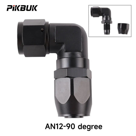 PIKBUK Aluminum AN4 6 8 10 12 Forged Type Swivel Hose End Fitting Adapter Oil Cooler Fuel Line Straight 45 90 Degree by InterCyprus Trading Ltd