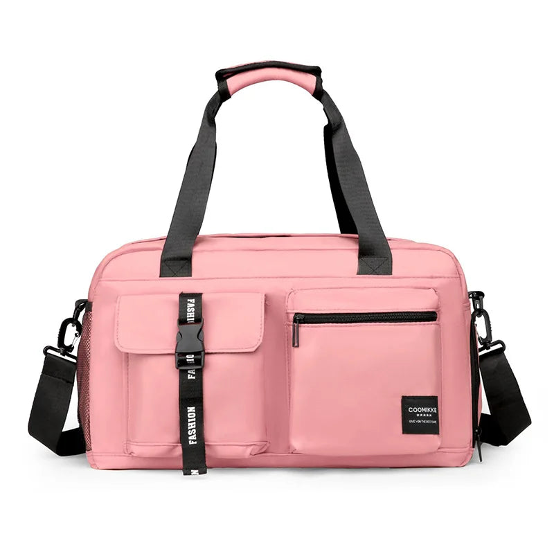 Large Fitness Bag Sp - Dry Wet Separation Pocket For Gym Pink