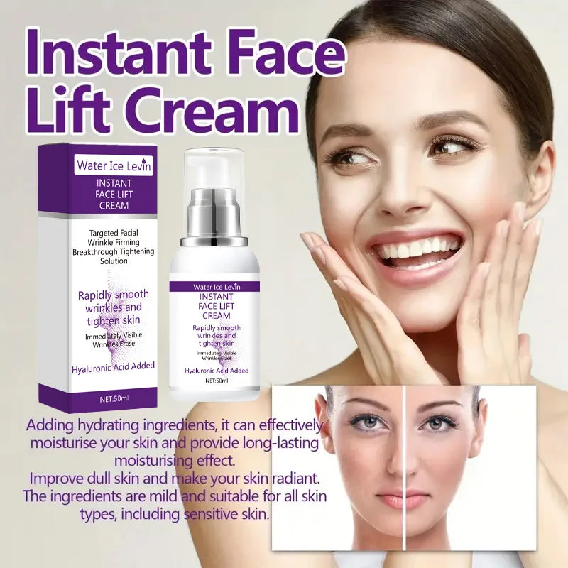Instant Face Lift Cream &ndash; Hyaluronic Acid Infused Firming Solution