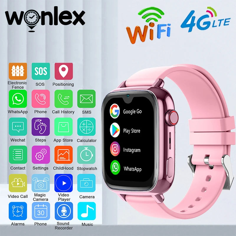 Wonlex 4G Kids Smart Watch with GPS, Video Call, and SOS Tracker