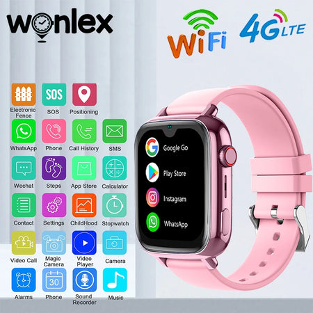 Wonlex 4G Kids Smart Watch with GPS, Video Call, and SOS Tracker