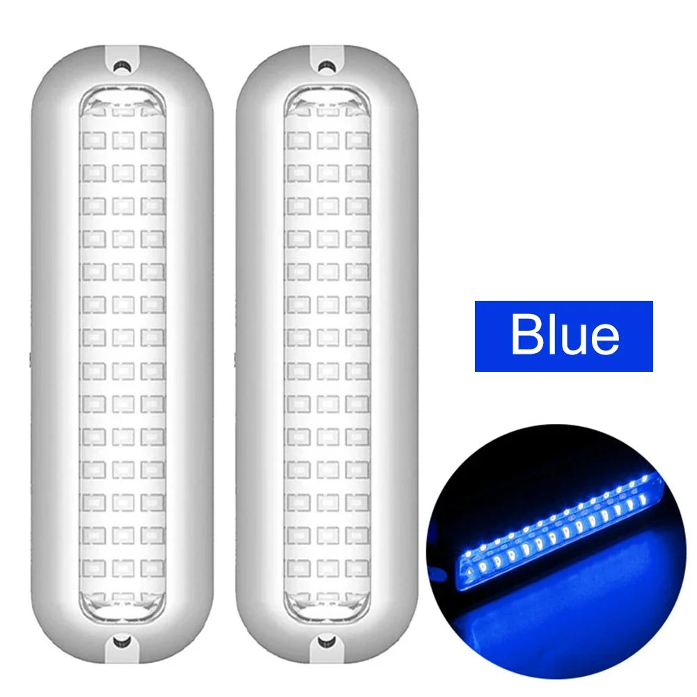 42LED Yacht Underwater Light &ndash; IP68 Waterproof 10-30V Blue  2Pcs