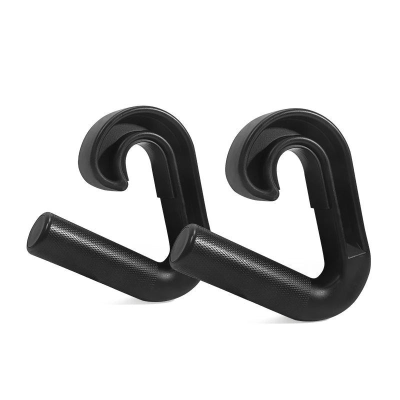 High-Strength Gym Grip Bar with Non-Slip Double Hook - Unisex Trainer black