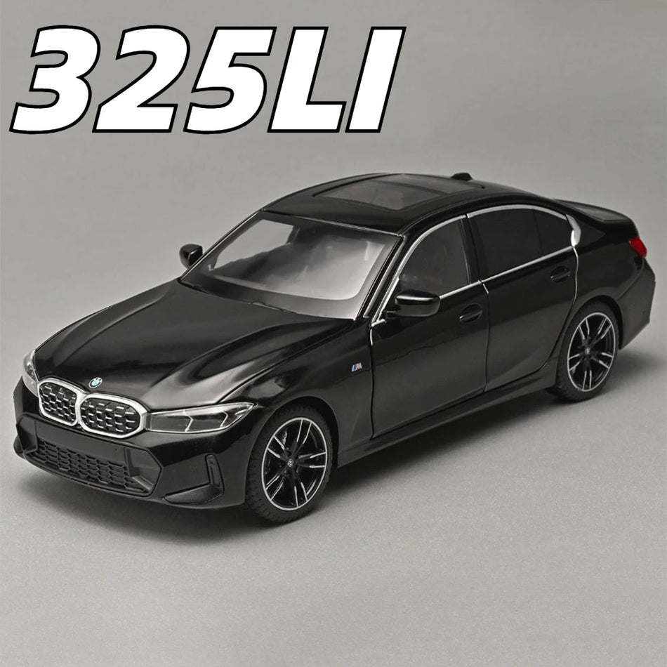 Modelo de Carro em Diecast em Escala 1:24 com Luzes e Som, Retrocesso
