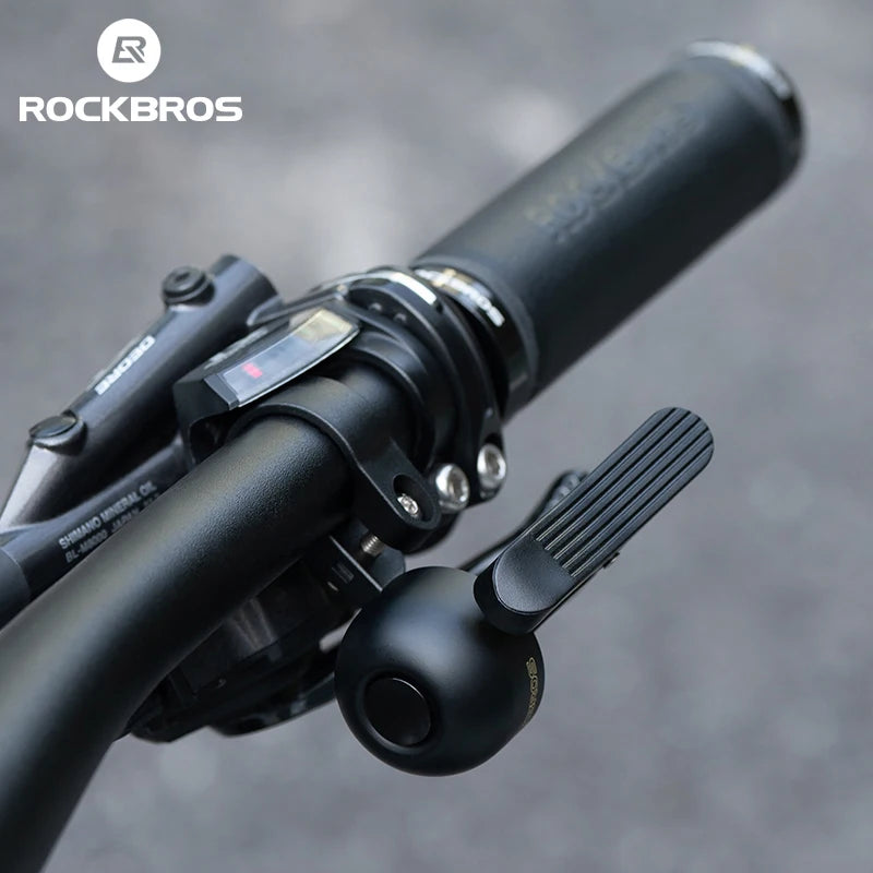 ROCKBROS Alloy Bike Bell with Crisp Sound and Easy Installation
