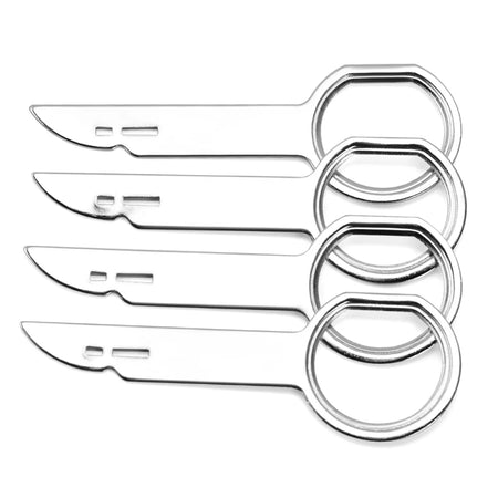 Car Stereo Radio Removal Keys Tool Kit for Audi A4 A3 B6 B8, VW Passat B5 B7, Skoda Octavia A7 A5, and More