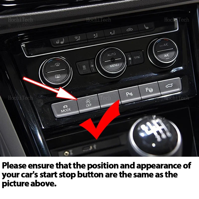 Botón de conversor de arranque y parada automático para VW Touran 5T adaptador 2016-22