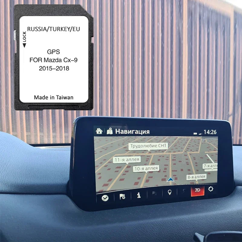 Mazda CX-9 2015-2021 16GB Map Card &ndash; Greece Sweden Maps CHINA / for Mazda CX-9