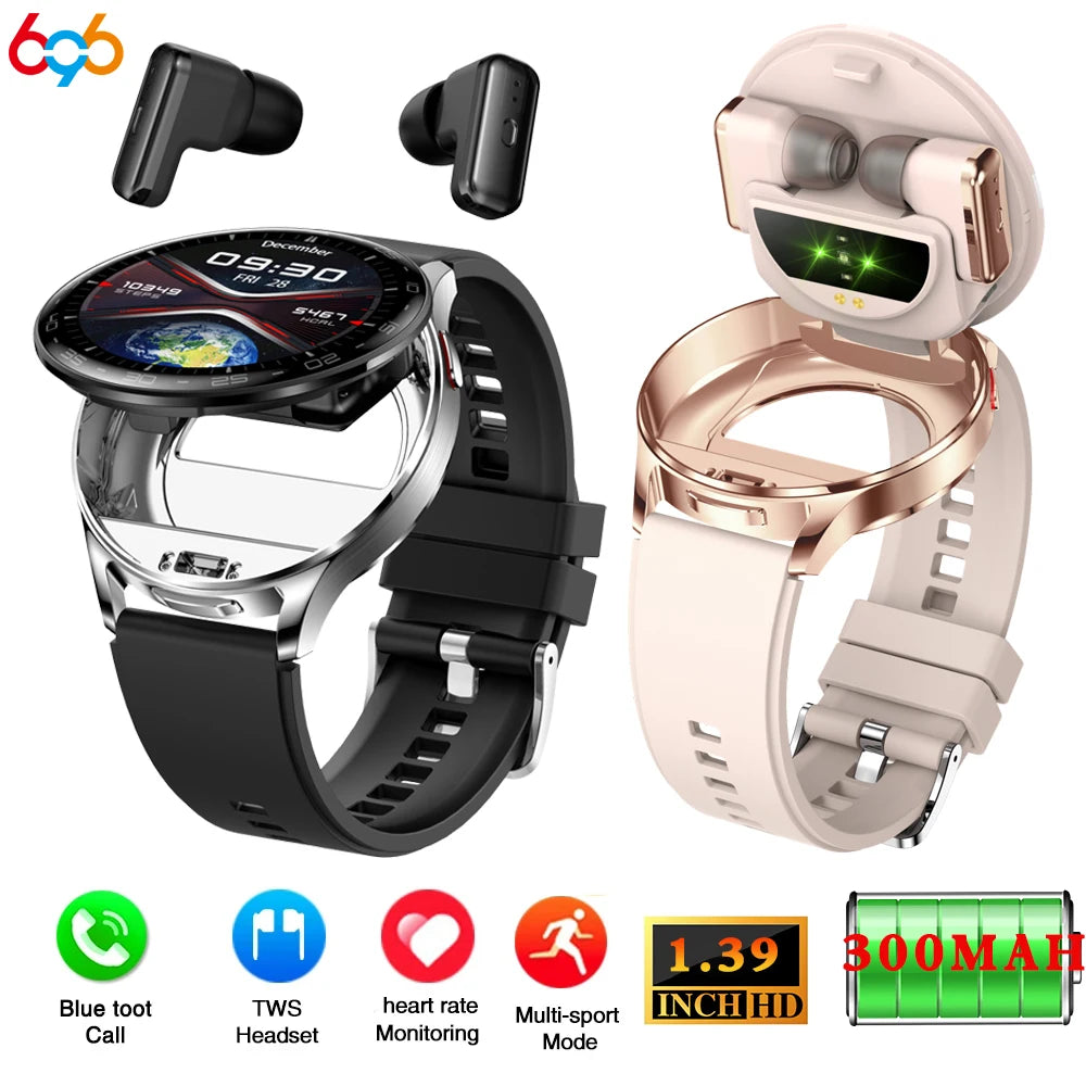 2-in-1 TWS Headset Smartwatch