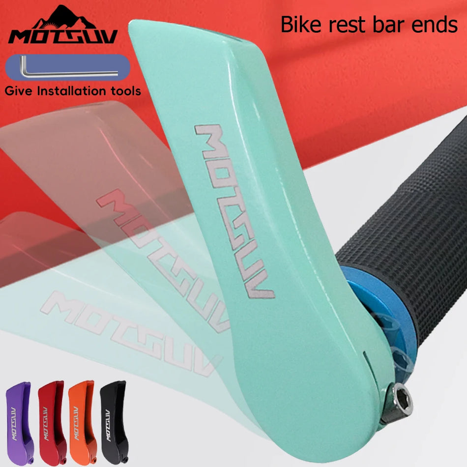 MOTSUV Multicolour Aluminium Bike Rest Handle Bar with Calf Horn Grips