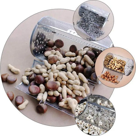 Ossayi Stainless Steel Rotating Grill Cage &ndash; Easily Cleaned and Heat Resistant