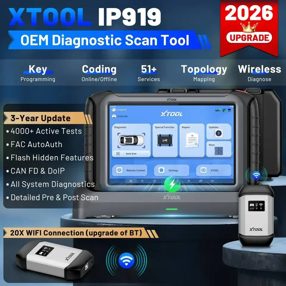10.1 Auto Diagnostic Scanner With Bluetooth ECU Coding Tool
