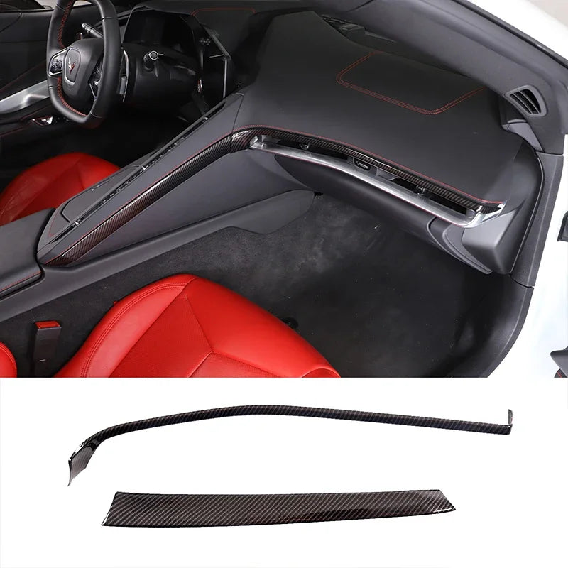 Painel de Acabamento da Consola Central Chevrolet Corvette C8 ABS 2 Peças