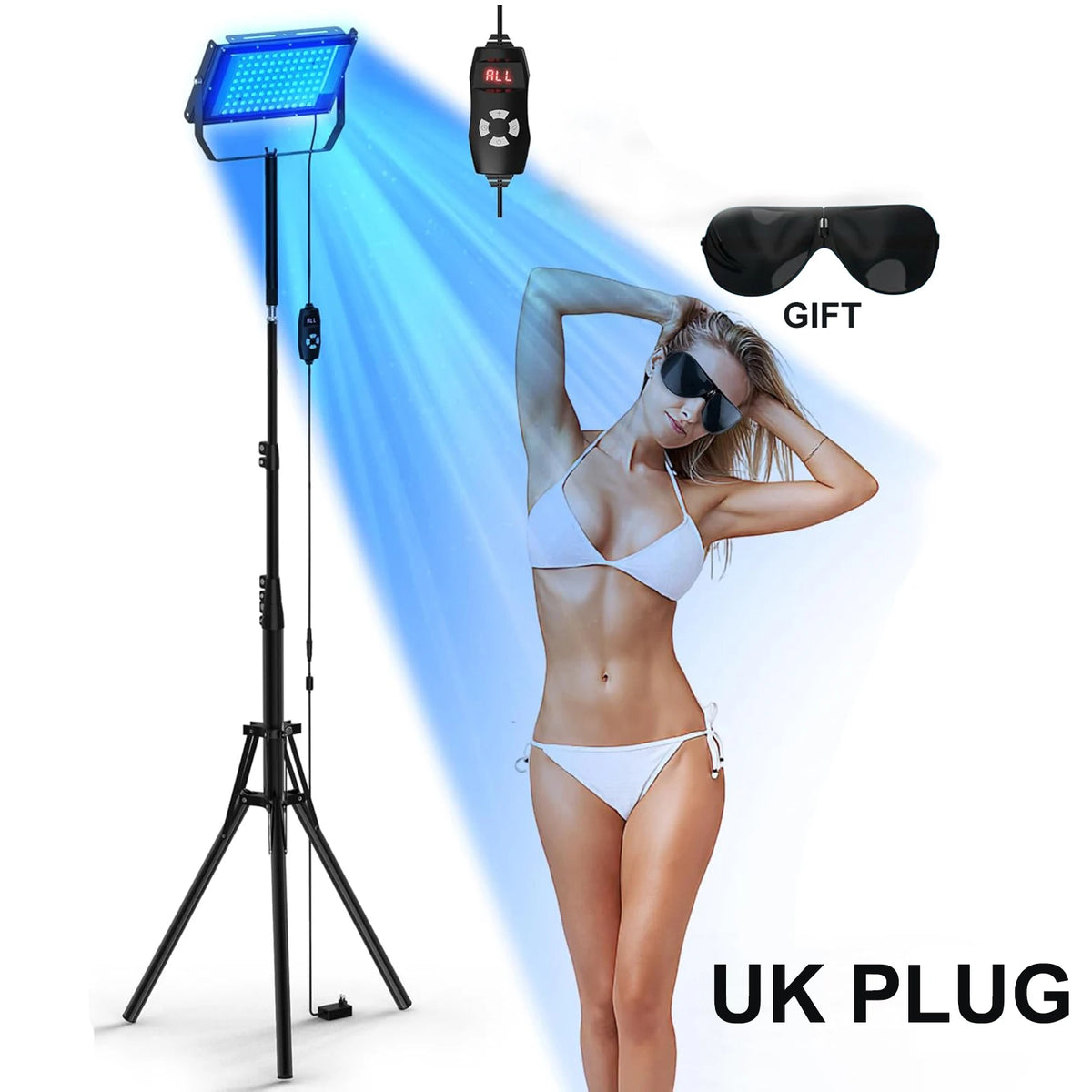 50W Ultraviolet Tanning LampTripod Solarium Lamp for Tanning Body