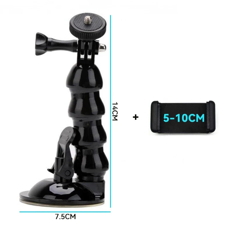 Suction Cup Camera Car Mount for GoPro, DJI Osmo &amp; Smartphones Kit 4 / CHINA