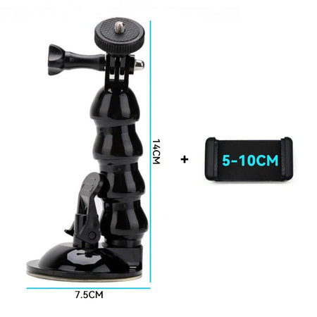 Suction Cup Camera Car Mount for GoPro, DJI Osmo &amp; Smartphones Kit 4 / CHINA