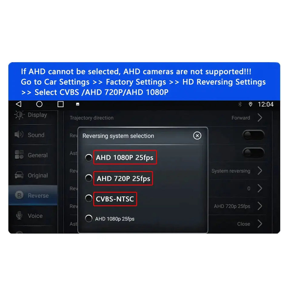 4K AHD 1080P Dynamic Trajectory Reverse Camera For Audi A4L A6L Q3 Q5 Q7 A3 VW Tiguan Sagitar Lavida Passat Touareg Trunk Handle by InterCyprus Trading Ltd