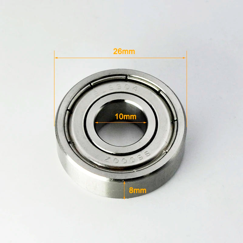 304 Stainless Steel Ball Bearings &ndash; Food Grade Non Magnetic 6000ZZ 10x26x8mm / CHINA / 2Pcs