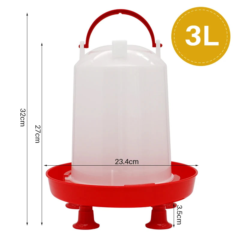 Poultry Feeder Automatic Drinker Bucket &ndash; 3L Capacity 3L drinker bucket
