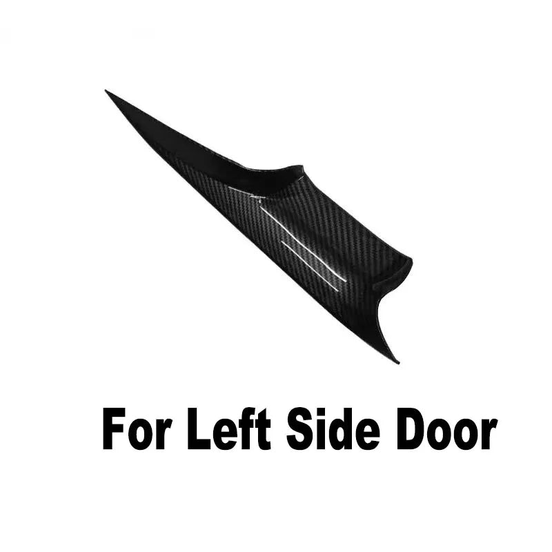 Interior Door Handle Covers Black Carbon Style for BMW 7 Series F01 F02 by InterCyprus Trading Ltd