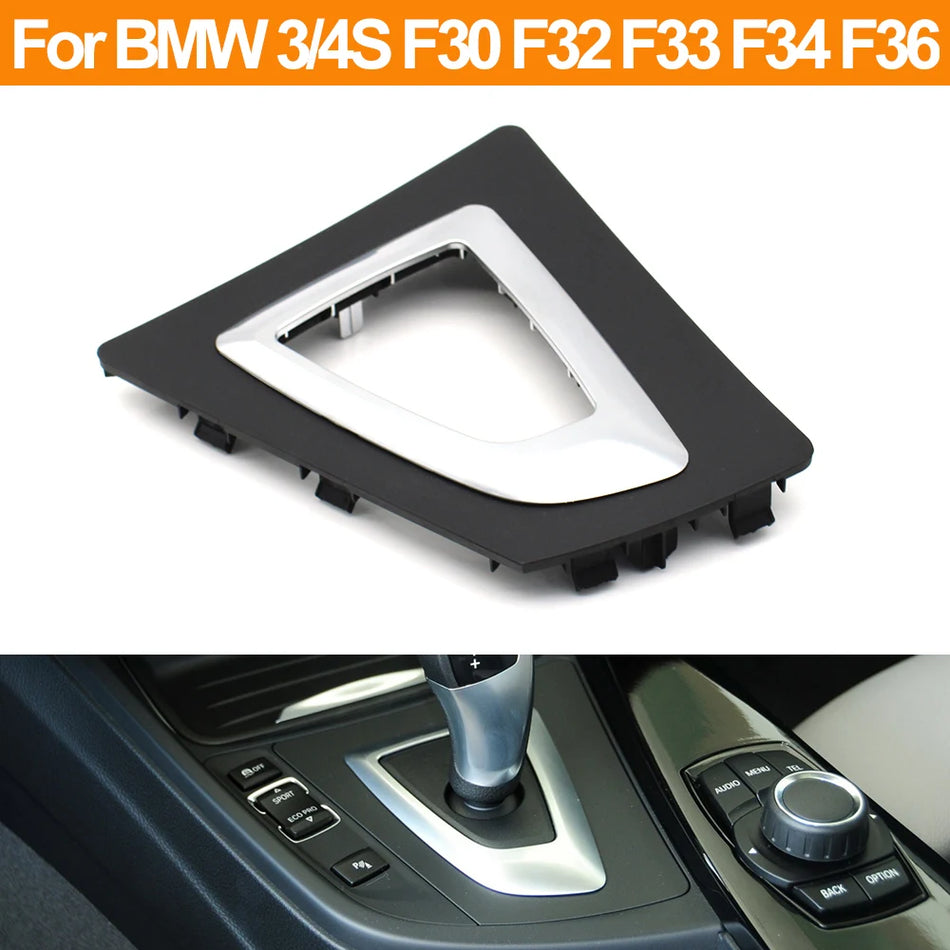 Gear Shift Bezel Trim in Carbon Fiber for BMW 3 Series F30 F31 F32 F33 F34 F36 Direct Fit Replacement