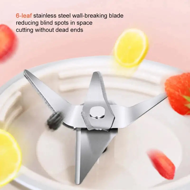 Portable Handheld Electric Juicer Blender 18000 RPM Six Blades