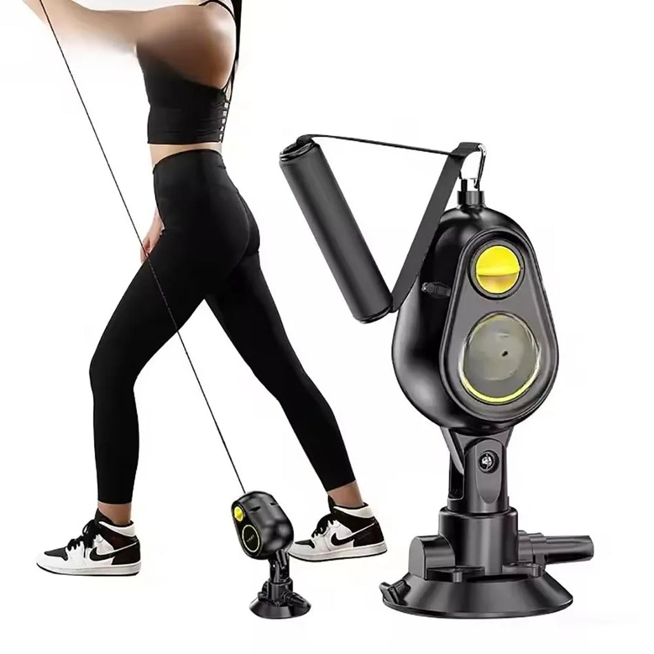 Přenosná odporová guma na pilates s přísavkou pro domácí cvičení
