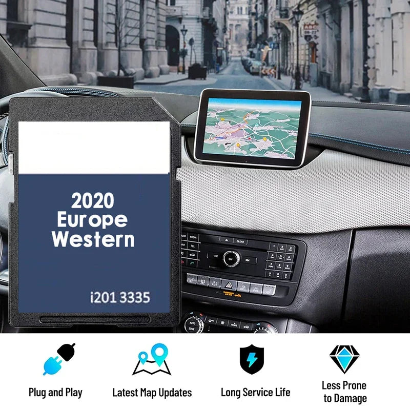 Card SD de navigație Europa Vest pentru unitatea VW RNS 310