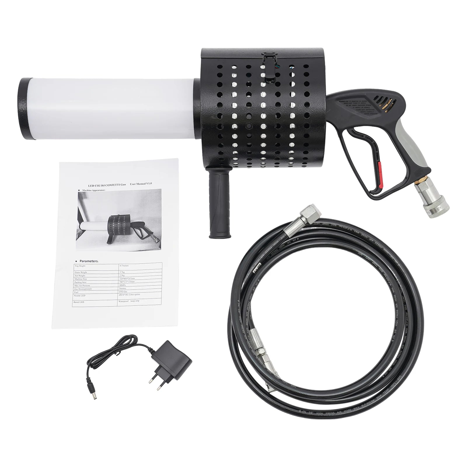 CO2 Confetti LED Machine 20W &ndash; Battery Powered Portable