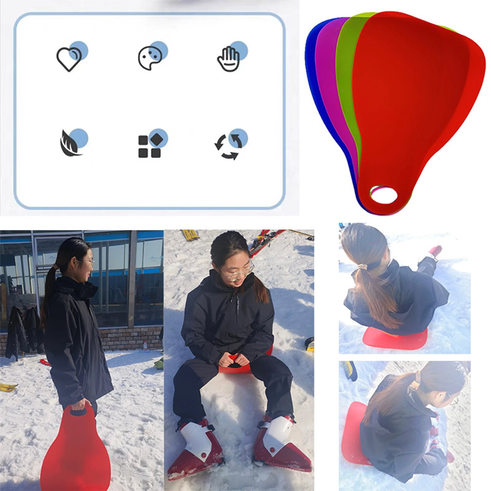 Snow Sled Flying Carpet - Lightweight And Very Portable